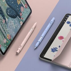 elago x MONAMI Pencil Case Compatible with Apple Pencil 2nd Generation Cover Sleeve, Classic Design, Compatible with Magnetic Charging and Double Tap - Peony