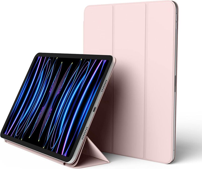 Elago Magnetic Folio for iPad Pro 11 inch 4th Generation (2022) 3rd Gen (2021) 2nd Gen (2020) Case Cover - Sand Pink with Auto Sleep and Wake function