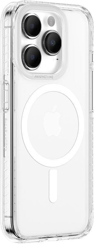 Amazing Thing Titan Pro MAG for iPhone 15 PRO Case Cover with Magsafe (10 Feet Drop Proof) - Clear