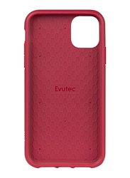 Evutec Apple iPhone 11 Pro Aergo Ballistic Nylon Mobile Phone Case Cover, with Afix Plus Air Vent Car Mount System, Red