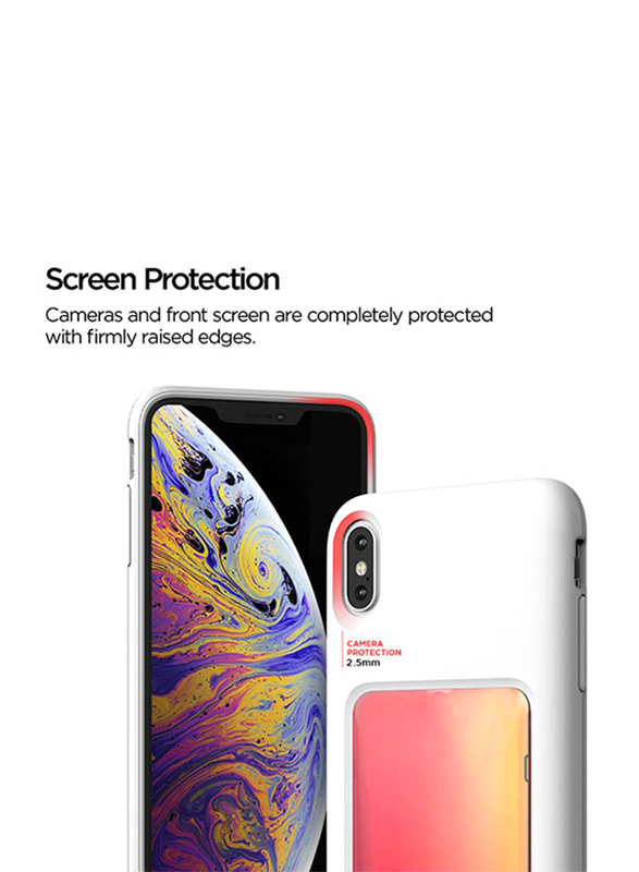 VRS Design iPhone XS Max Damda High Pro Shield Mobile Phone Back Case Cover, Yellow Peach