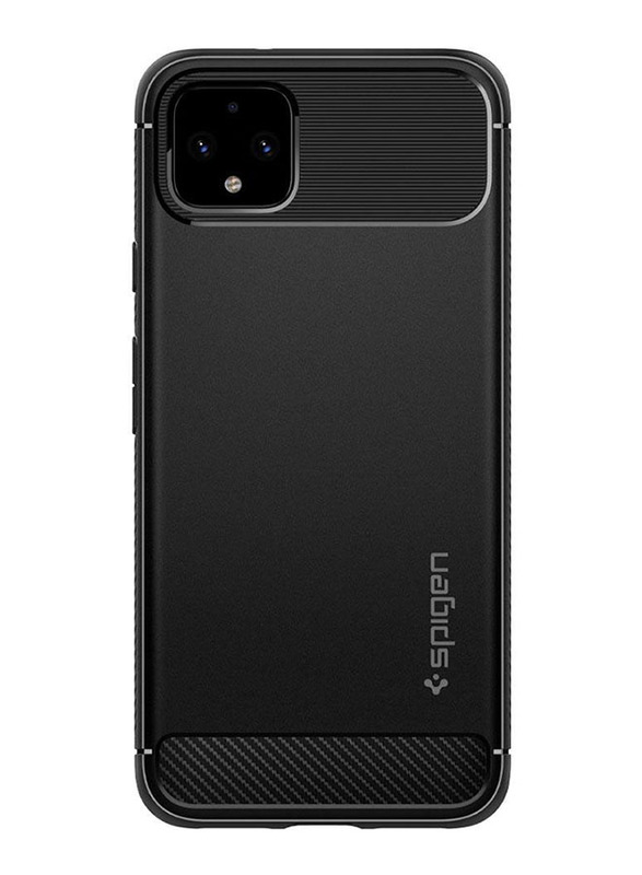 Spigen Google Pixel 4 XL Rugged Armor Mobile Phone Case Cover, Matte Black