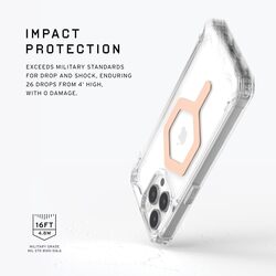 Urban Armor Gear UAG Plyo Magsafe for iPhone 15 Pro Max case cover (16 Feet Drop Tested) - Ice Rose Gold