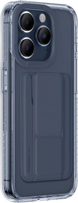 

Apple Amazing Thing Titan Pro Mag Wallet Set for iPhone 15 PRO 3 Card Slot Holder/Stand/Case Cover with Magsafe - Blue