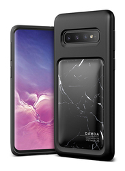 VRS Design Samsung Galaxy S10 Damda High Pro Shield Mobile Phone Back Case Cover, Black Marble