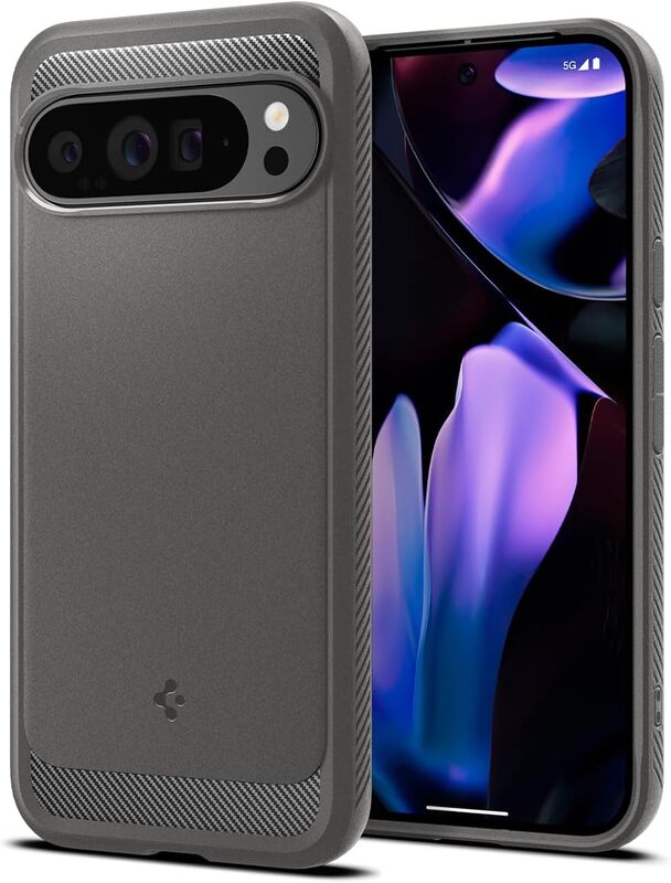 Spigen Google Pixel 9 Pro XL Rugged Armor case cover - Marble Gray