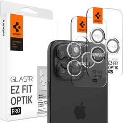 Spigen Glastr Ez Fit Optik PRO Camera Lens Screen Protector iPhone 15 Pro MAX and iPhone 15 PRO / iPhone 14 Pro Max/iPhone 14 Pro - Crystal Clear (2 Pack)