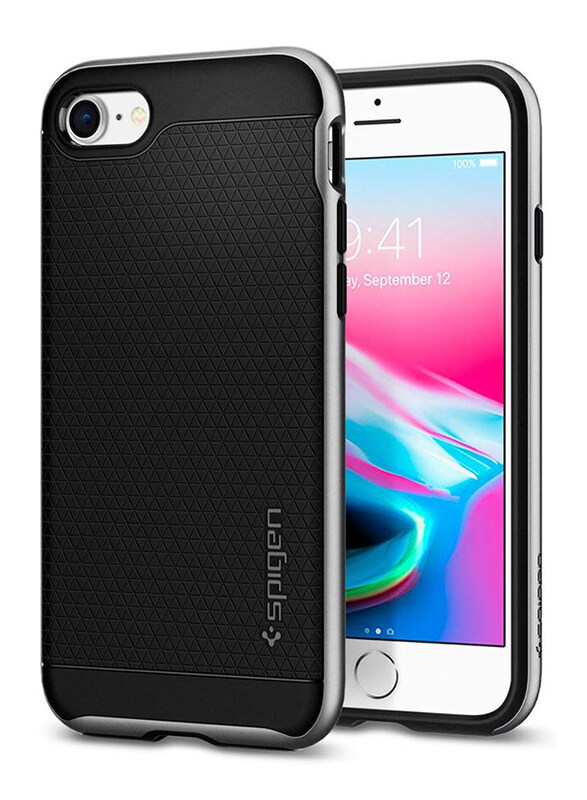 

Spigen Apple iPhone 8 Plus/7 Plus Neo Hybrid 2 Gun Metal Mobile Phone Case Cover, Satin Silver