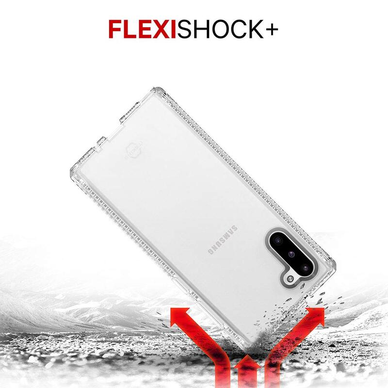 ITskins Samsung Galaxy Note 10 Spectrum Clear Flexible Mobile Phone Case Cover, with Hexotek 2.0 Drop Protection, Clear