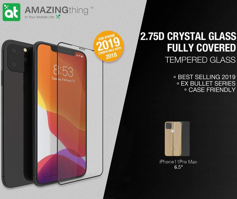Amazing Apple Thing iPhone 11 Pro Max/XS Max Supreme Glass Fully Covered 2.75D Tempered Screen Protector,with BuiltIn Dust Filter and Anti Static Glue,with Easy Quick installer Align Tray,Clear