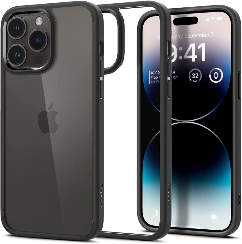 Spigen Ultra Hybrid for iPhone 14 Pro Case Cover - Matte Black