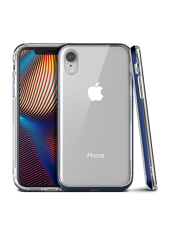 Vrs Design Apple iPhone XR Crystal Bumper Mobile Phone Case Cover, Deep Sea Blue