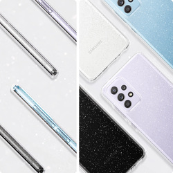 Spigen Samsung Galaxy A52 5G and Samsung Galaxy A52 TPU Case Cover Liquid Crystal Glitter, Crystal Quartz