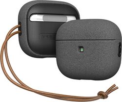 VRS Design Modern Sand Stone Airpods 3 case cover (2021) with Leather Strap - Sandstone