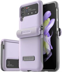 VRS Design Terra Guard Modern (Hinge Protection) Samsung Galaxy Z Flip 4 Case Cover - Purple