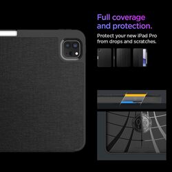 Spigen Urban Fit designed for iPad Pro 11 inch case cover M4 (2024) with Pencil Holder - Black