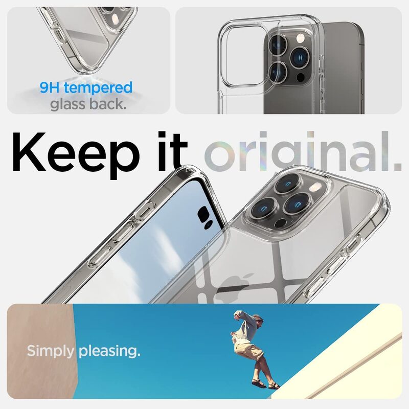 Spigen Quartz Hybrid for iPhone 14 Pro Case Cover - Crystal Clear