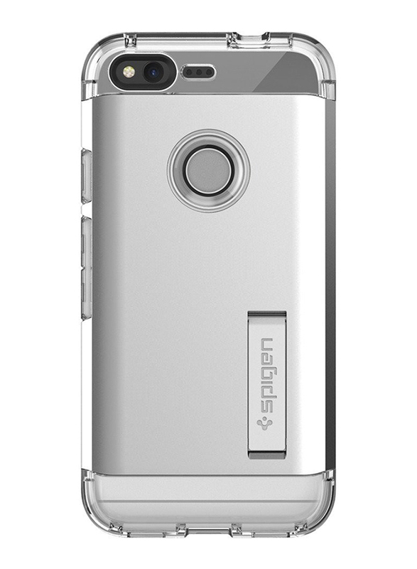 Spigen Google Pixel Tough Armor Mobile Phone Case Cover, Satin Silver