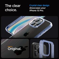 Spigen Ultra Hybrid for iPhone 15 Pro case cover - Sky Crystal