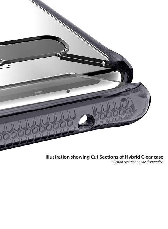اي تي سكينز غطاء حماية سامسونغ جالاكسي S10, اسود و شفاف