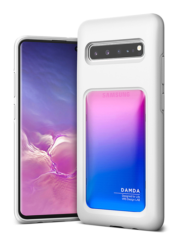 VRS Design Samsung Galaxy S10 Plus Damda High Pro Shield Mobile Phone Back Case Cover, Pink Blue