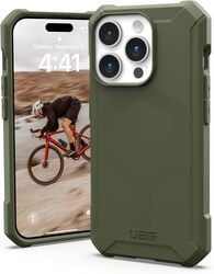 Urban Armor Gear UAG Essential Armor for iPhone 15 Pro case cover (15 Feet Drop Tested) MagSafe compatible - Olive Drab