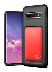 VRS Design Samsung Galaxy S10 Plus Damda High Pro Shield Mobile Phone Back Case Cover, Deep Red