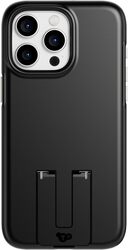 Tech21 Evo Crystal Kick for iPhone 15 Pro Max Case Cover MagSafe compatible (16 Feet Drop Protection) Built-in Kickstand - Obsidian Black