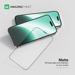 Amazing Thing Anti Glare Supreme Glass for iPhone 15 Plus Screen Protector (6.7 inch) Tempered Glass with Titan Dust Proof Filter and Easy Install Tray - (Matte 2.75D)