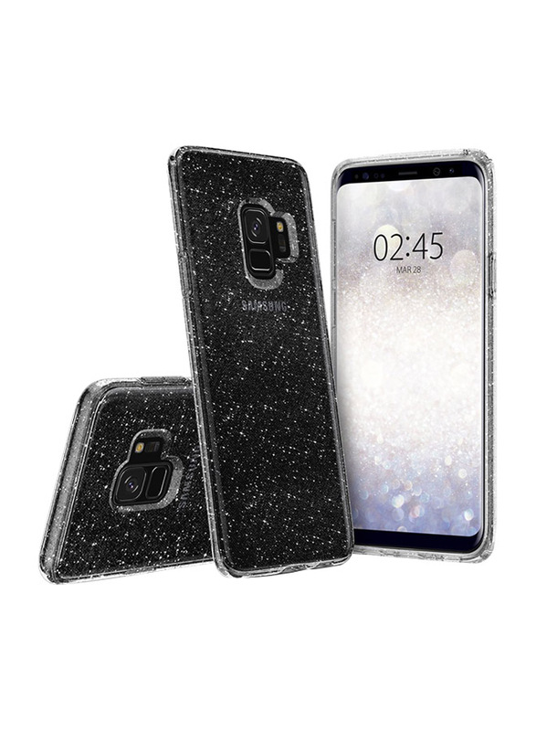 Spigen Samsung Galaxy S9 Liquid Crystal Glitter Mobile Phone Case Cover, Crystal Quartz