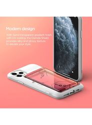 Vrs Design Apple iPhone 11 Pro Damda Glide Shield Semi Automatic Card Wallet Mobile Phone Case Cover, Yellow Peach