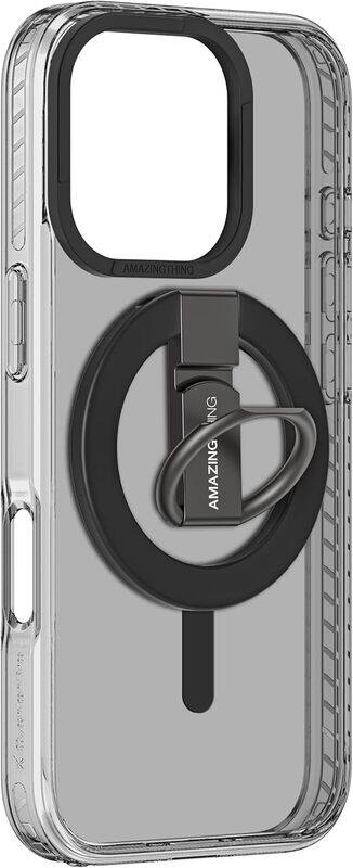 Amazing Thing iPhone 16 Pro MAX Titan Pro MAG Grip Ring Set (MagSafe) case cover - Black