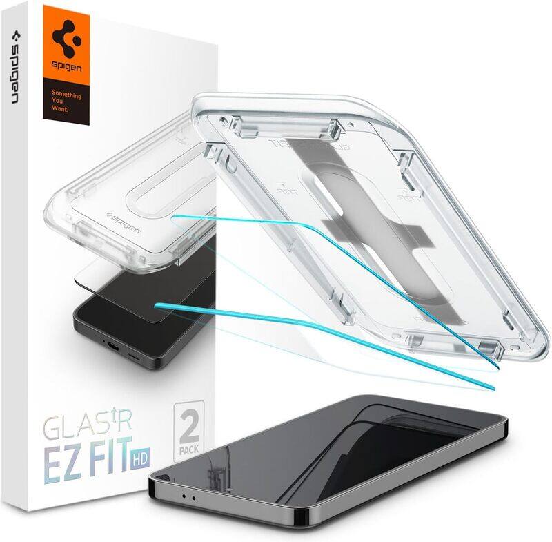 

Spigen Samsung Galaxy S24 PLUS Screen Protector Glastr Ez Fit HD Premium Tempered Glass - Case Friendly (2 Pack)