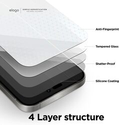 Elago Tempered Glass for iPhone 15 PRO Screen Protector - 1 Pack