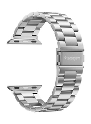 Spigen Modern Fit Watch Band for Apple Watch 44mm Series 4 and Apple Watch 42mm Series 3/2/1, Silver