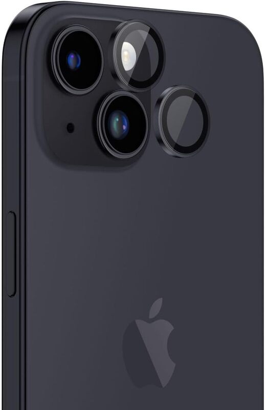 Amazing Thing iPhone 15 and iPhone 15 PLUS Camera Lens Protector Supreme Tempered Glass Aluminum AR Lens Defender - Black