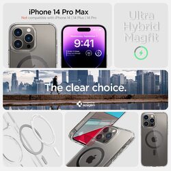 Spigen Ultra Hybrid (MagFit) for iPhone 14 Pro Max Case Cover with MagSafe - Carbon Fiber