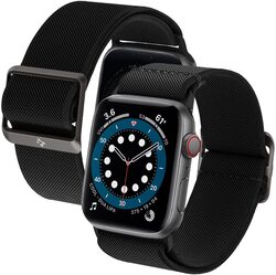 Spigen Apple Watch 40mm Series 6/SE/5/4 and 38mm Series 3/2/1 Fabric Band Lite Fit Strap, Black