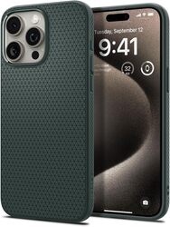 Spigen iPhone 15 Pro case cover Liquid Air - Abyss Green