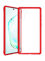 ITskins Samsung Galaxy Note 10 Hybrid Solid Mobile Phone Case Cover, Dual Layer with Hexotek 2.0 Drop Protection, Red and Transparent