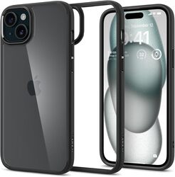 Spigen Ultra Hybrid for iPhone 15 Plus case cover - Matte Black