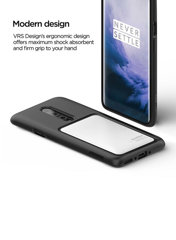 VRS Design OnePlus 7 PRO Damda High Pro Shield Mobile Phone Case Cover, Cream White
