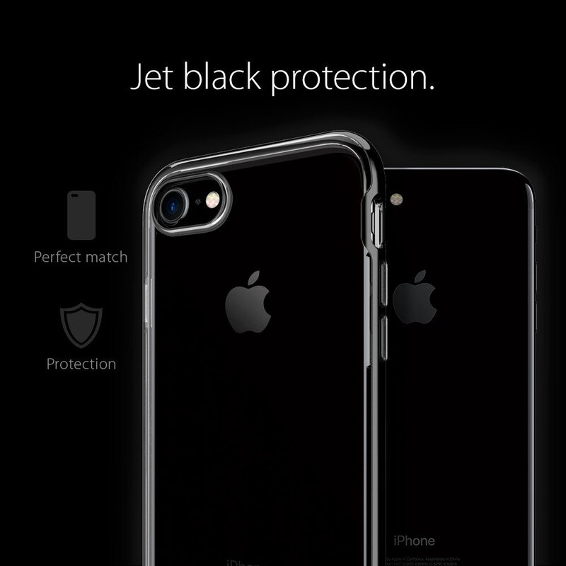 Spigen Apple iPhone 7 Neo Hybrid Crystal Mobile Phone Case Cover, Jet Black