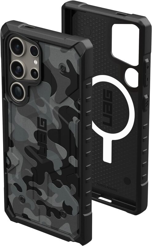 Urban Armor Gear UAG Samsung Galaxy S24 ULTRA case cover Pathfinder SE Pro MagSafe Compatible (18 Feet Drop Tested) - Black Midnight Camo