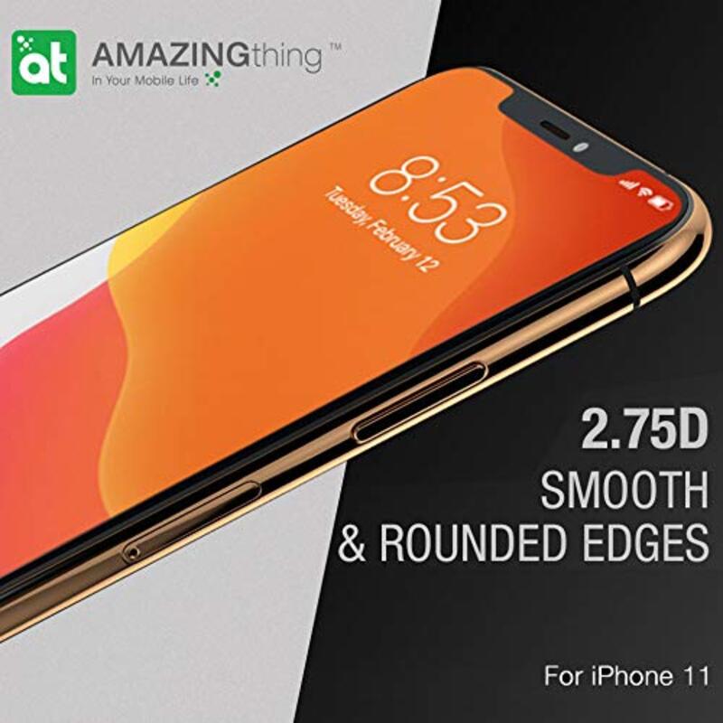 Amazing Apple Thing iPhone 11/XR Fully Covered 2.75D Tempered Glass Screen Protector with Built in Dust Filter and Anti Static Glue, with Easy install Quick Installer Align Tray, Clear