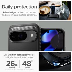 Spigen Google Pixel 9 / Pixel 9 PRO Rugged Armor case cover - Matte Black