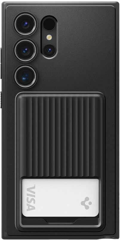 Spigen Samsung Galaxy S24 ULTRA case cover Liquid Slot with Card Holder - Matte Black