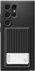 Spigen Samsung Galaxy S24 ULTRA case cover Liquid Slot with Card Holder - Matte Black