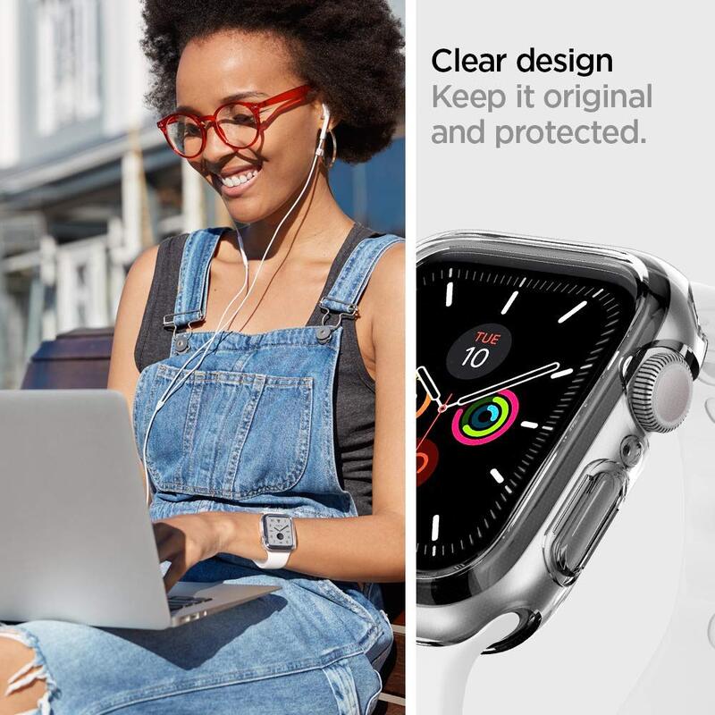 Spigen Apple Watch 40mm Series 6 / SE / 5/4 Combination case cover Ultra Hybrid, Crystal Clear