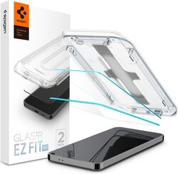 Spigen Samsung Galaxy S24 Screen Protector Glastr Ez Fit HD Premium Tempered Glass - Case Friendly (2 Pack)